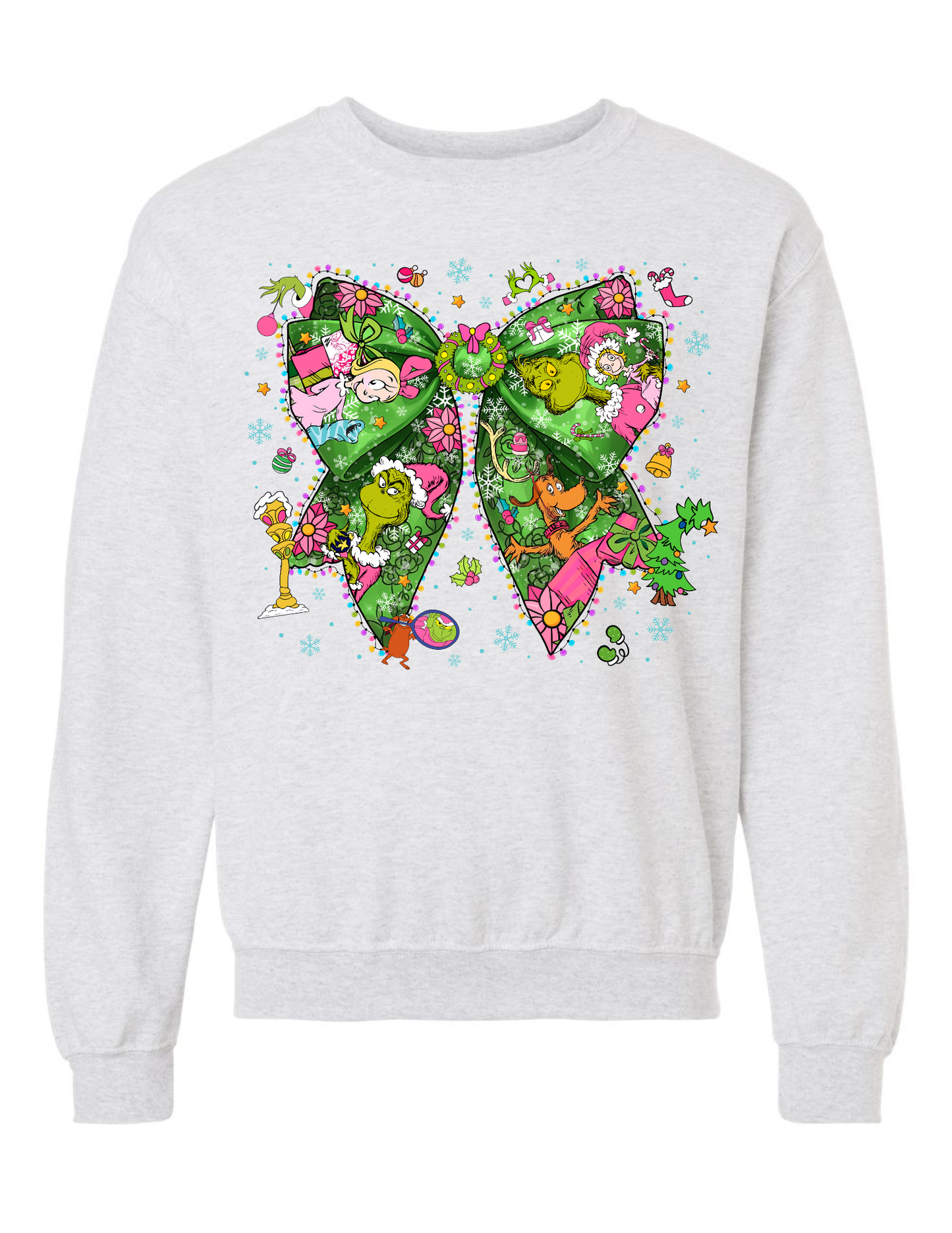 T-shirt/Sweatshirt Grinch Bow