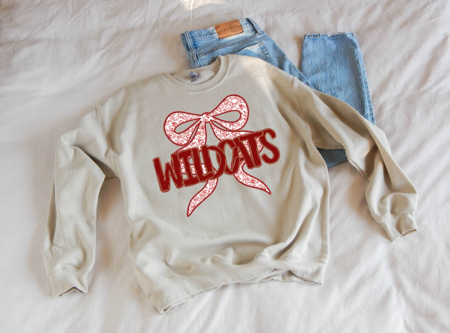 T-shirt/Sweatshirt Wildcats Maroon Bow