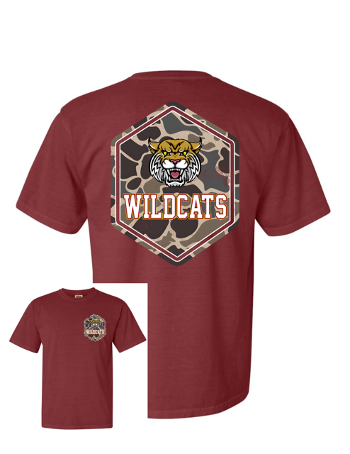 T/S Crimson Camo Wildcats