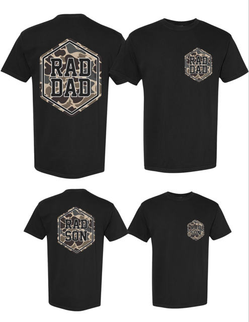 T/S Camo Rad Dad/ rad son