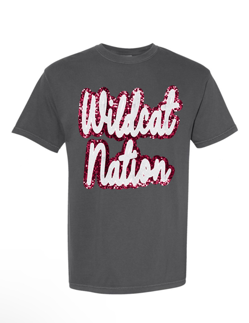 T/S Glitter Wildcat Nation