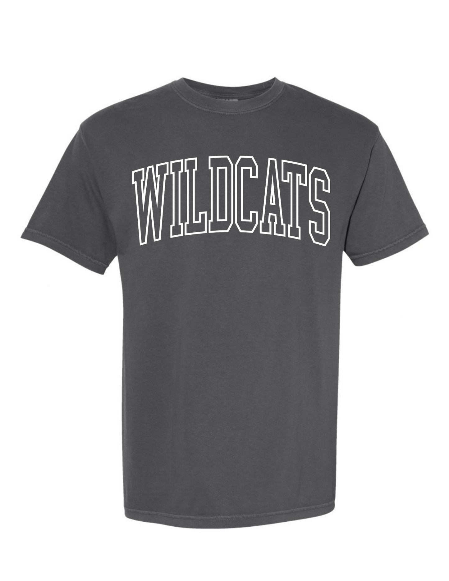 T/S WILDCATS white block letters