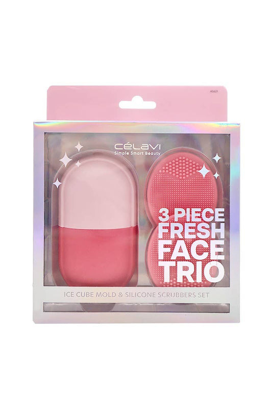 Celavi 45621 Fresh Face Trio Ice Roller & Silicone Set