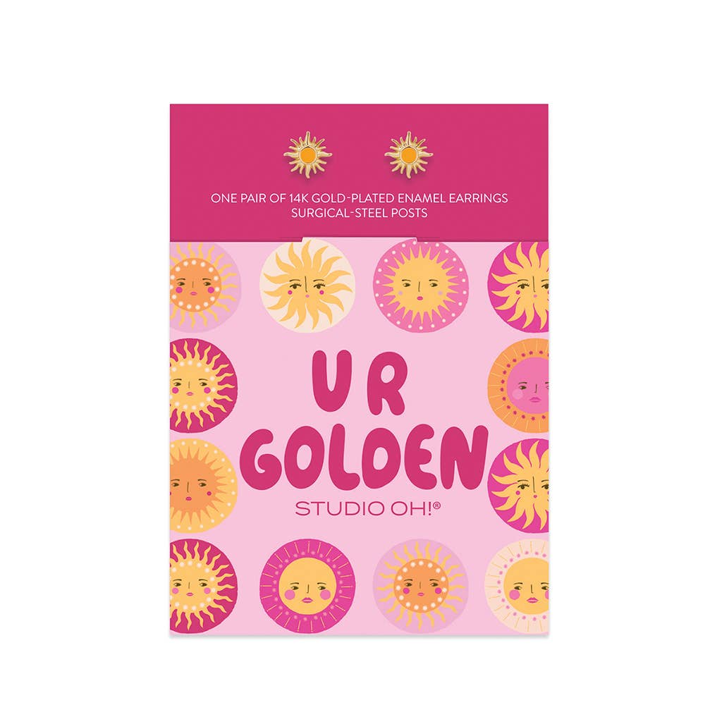 U R Golden Good Day Earrings