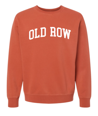 Old Row Rust & White Pigment Dyed Crewneck