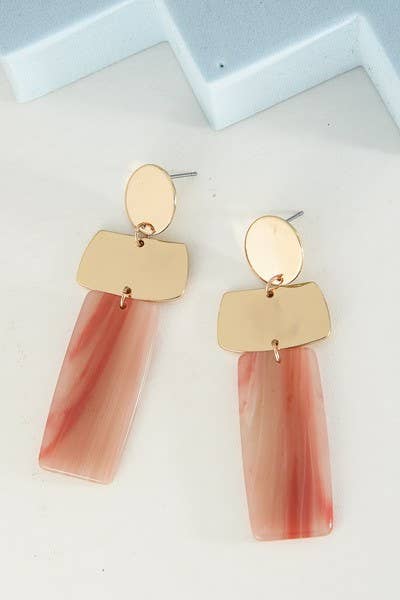 ACRYLIC GEO DROP EARRINGS | 31E22916