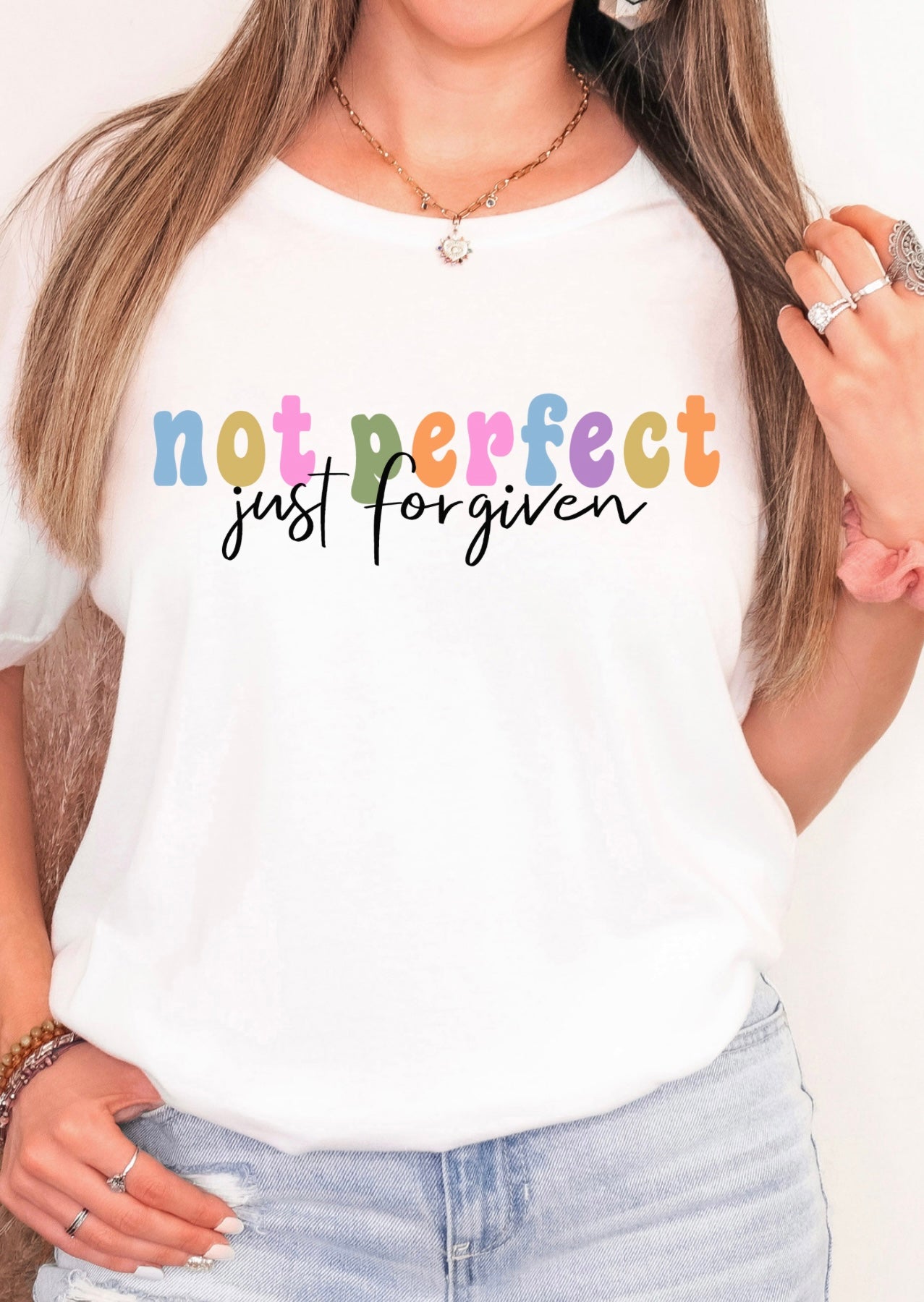 Not perfect Just Forgiven Graphic T/S