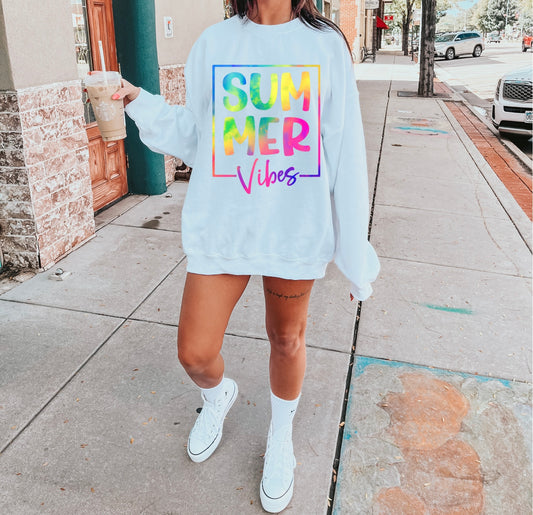 Neon Summer Vibes Graphic T/S