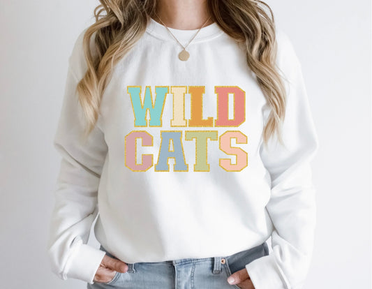 Faux Chenielle Wildcats Graphic T/S