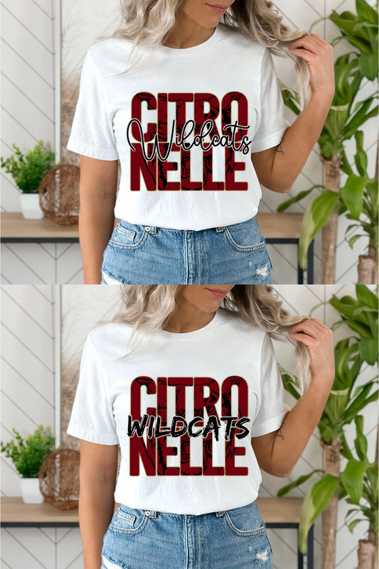 Citronelle Wildcats Graphic T/S please specify which design