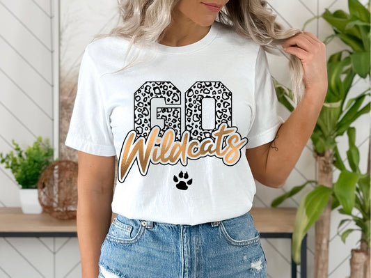 Go Wildcats Gold and Black Graphic T/S