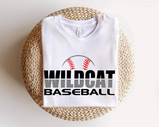 Black Wildcat Baseball  Graphic T/S