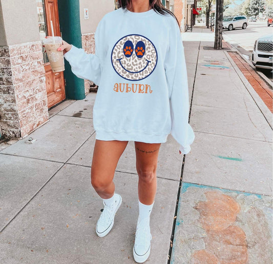 Auburn Smiley Graphic T/S