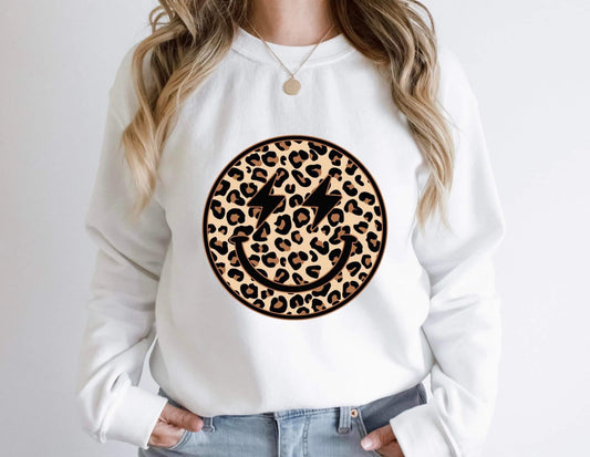 Leopard Smiley Graphic T/S