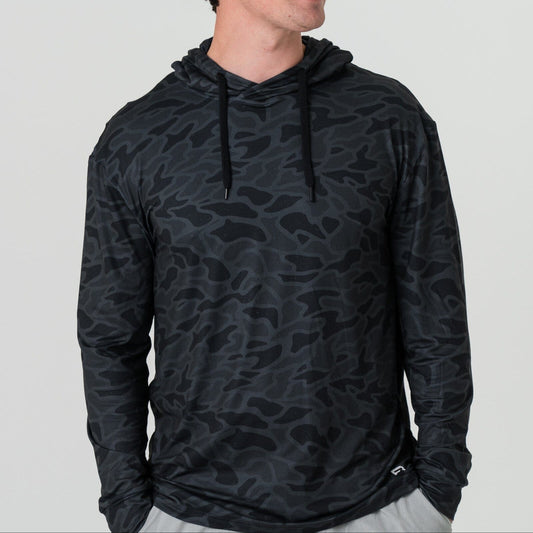 Burlebo Performance Hoodie Black Camo