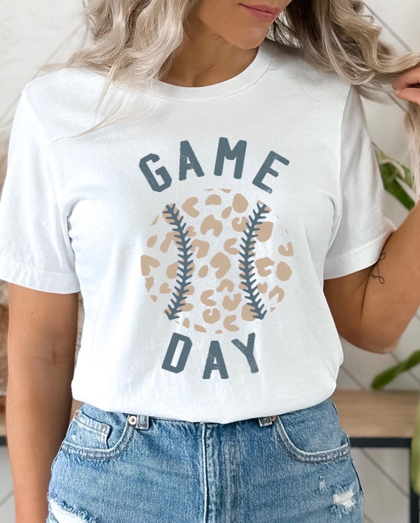 Leopard Game Day T/S